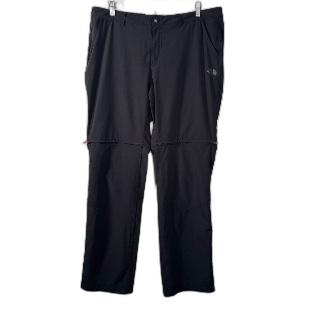 North Face Convertible Pants Women's 16 Gray Zip-Off Hiking Shorts